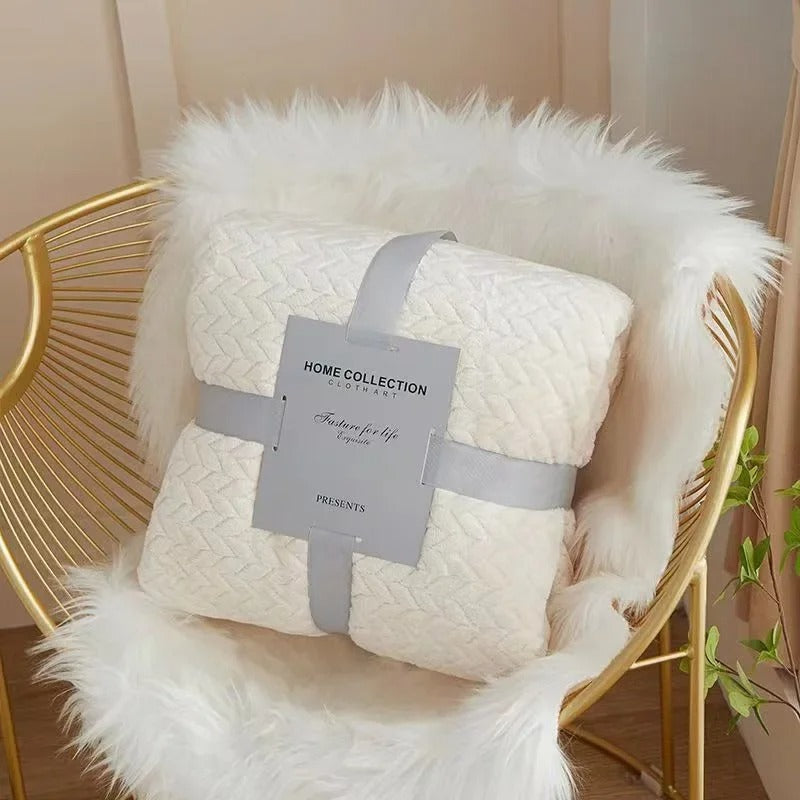 Coral velvet blanket