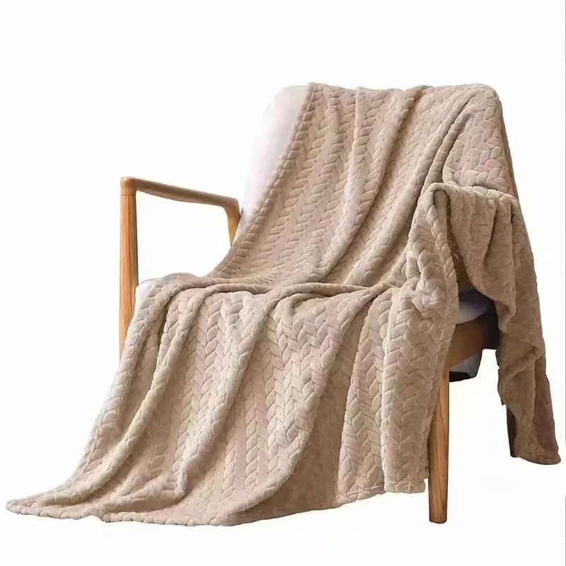 Coral velvet blanket