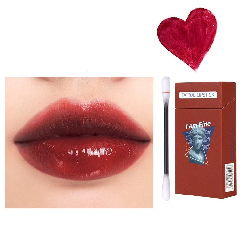 Cotton swab lipstick