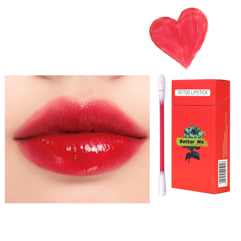 Cotton swab lipstick
