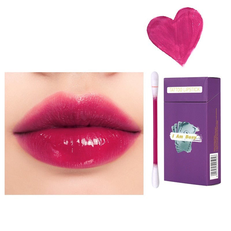 Cotton swab lipstick
