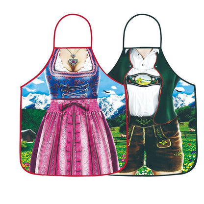 Couples Aprons Oktoberfest Style with Humour