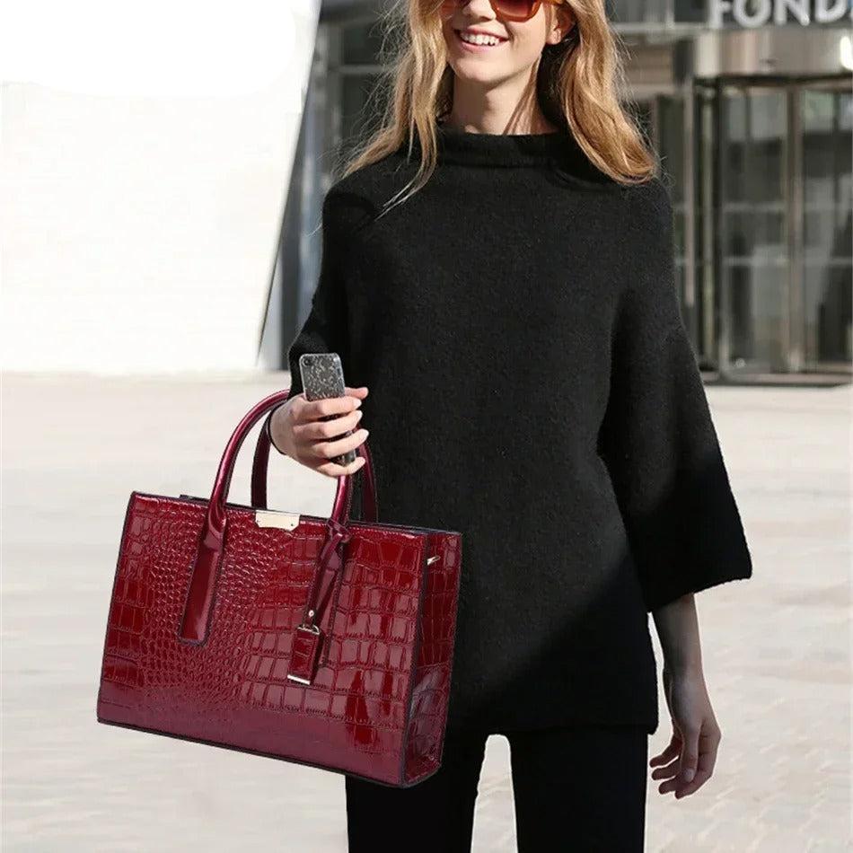 Crocodile print Tote Bag