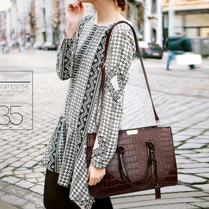 Crocodile print Tote Bag