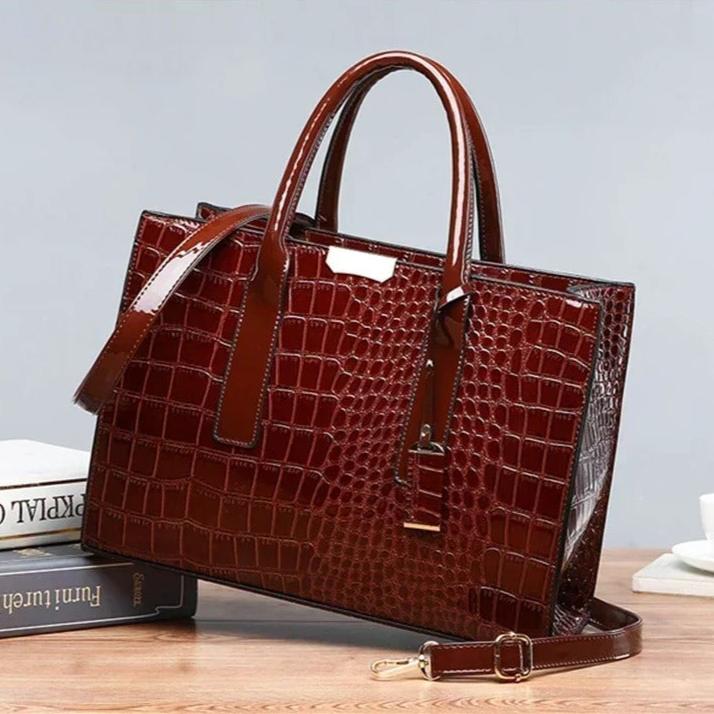 Crocodile print Tote Bag