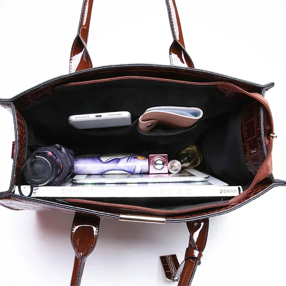 Crocodile print Tote Bag