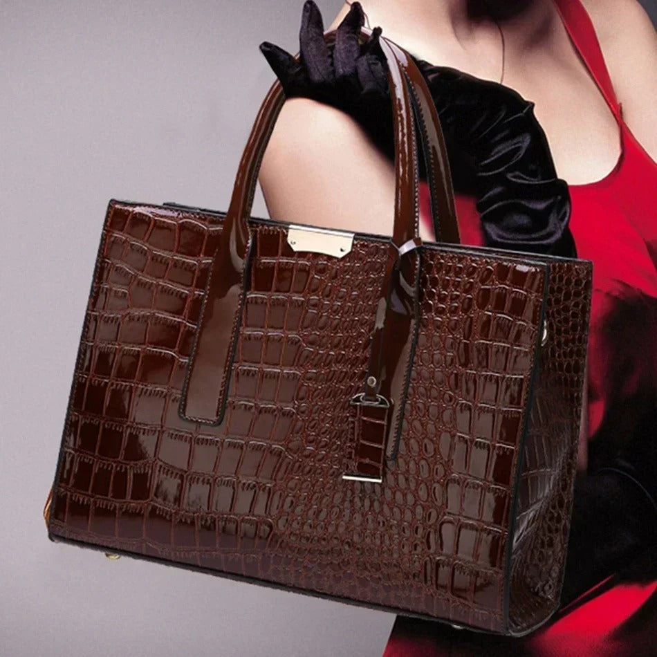 Crocodile print Tote Bag