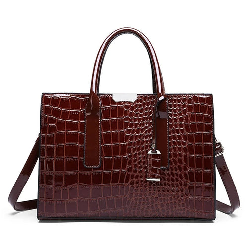 Crocodile print Tote Bag