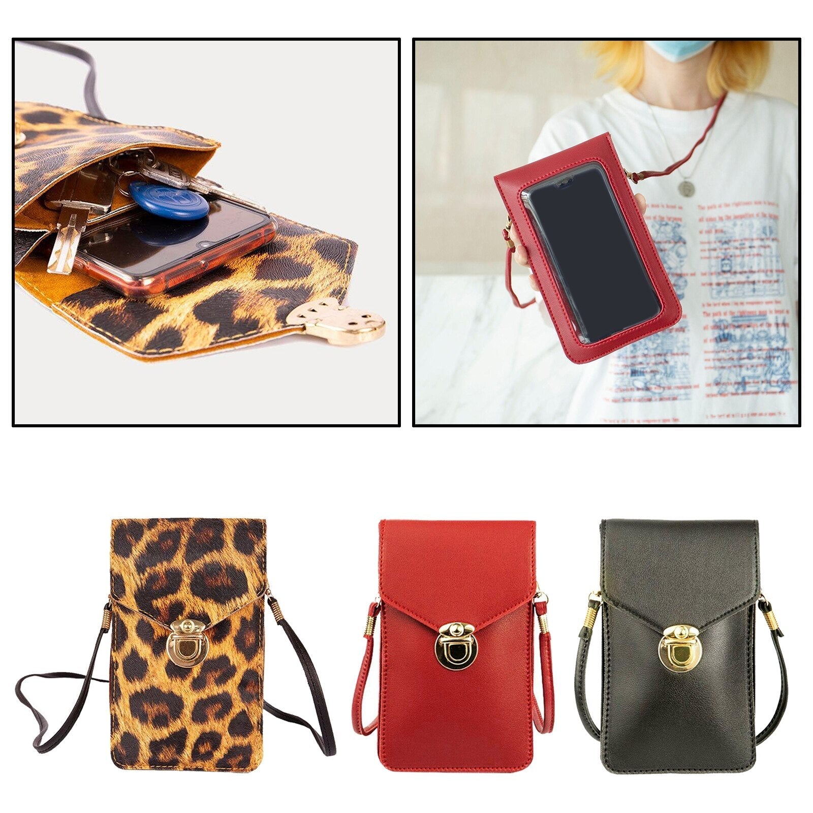 Crossbody Touchscreen Phone Wallet