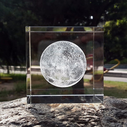 Crystal Cube 3D Moonlight Lamp