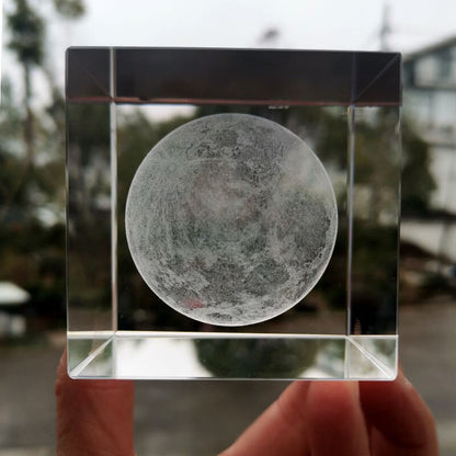 Crystal Cube 3D Moonlight Lamp