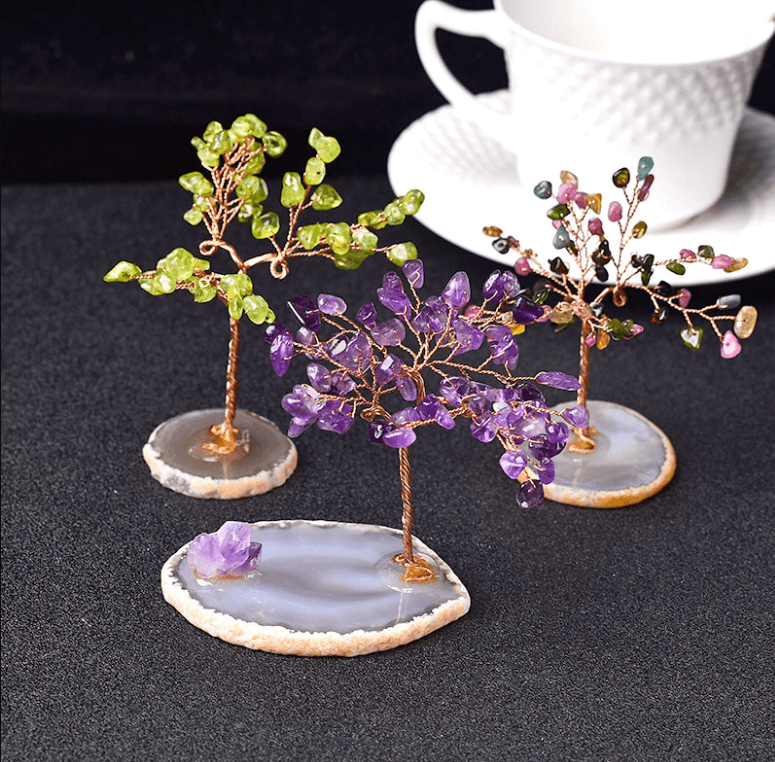 Crystal Tree of Life Desk Sculpture