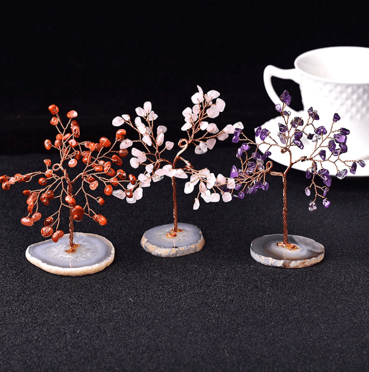Crystal Tree of Life Desk Sculpture