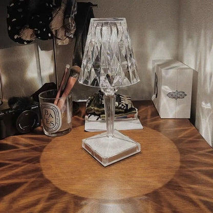 Crystal bedside lamp