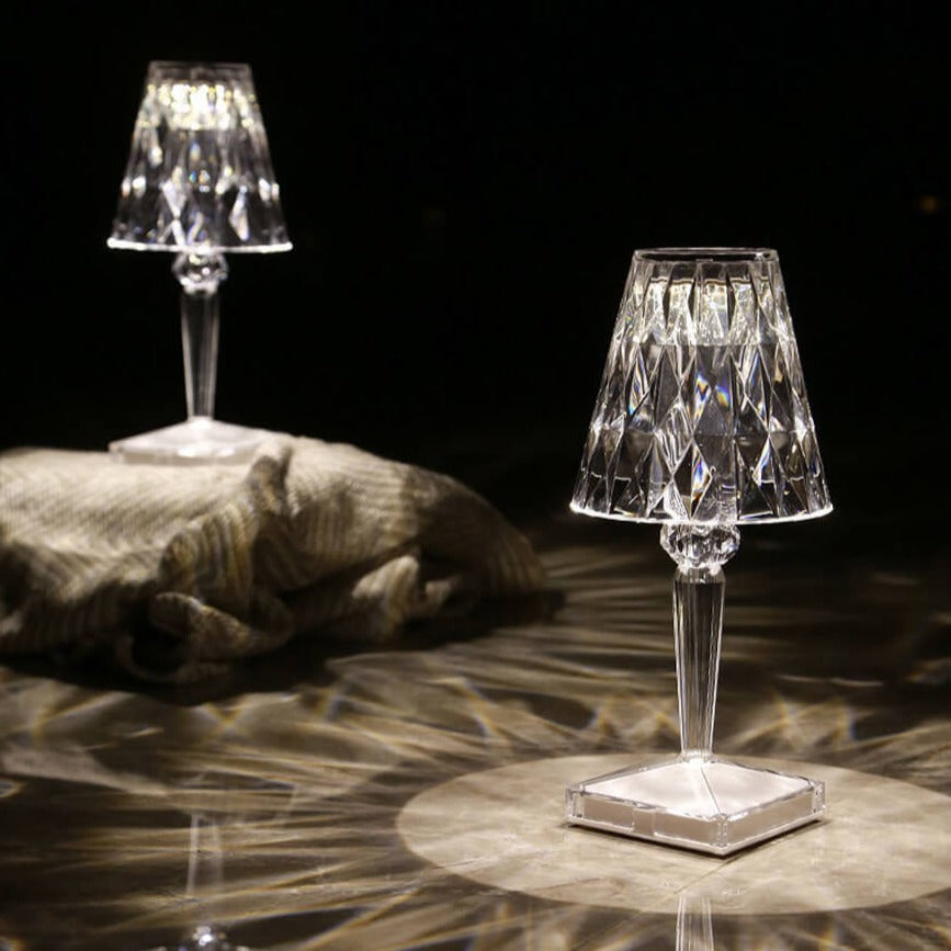 Crystal bedside lamp