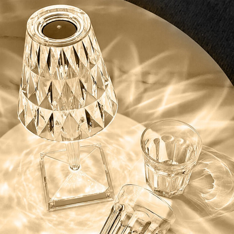 Crystal bedside lamp