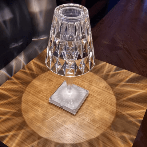 Crystal bedside lamp