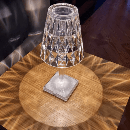 Crystal bedside lamp