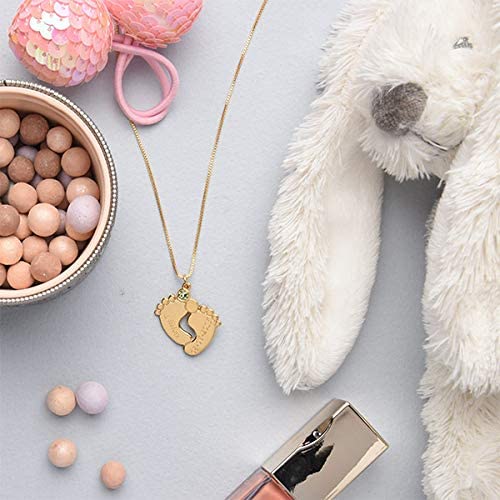 Custom Baby Feet Necklace
