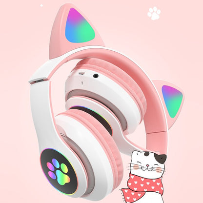 Cute Cat Ear Bluetooth Headphones