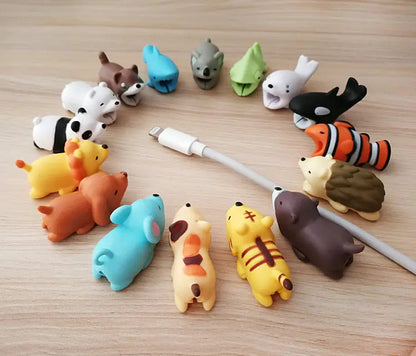 Cute animal bite cable protector