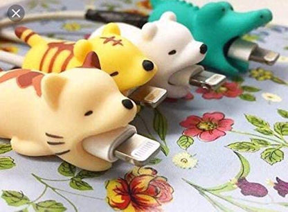 Cute animal bite cable protector