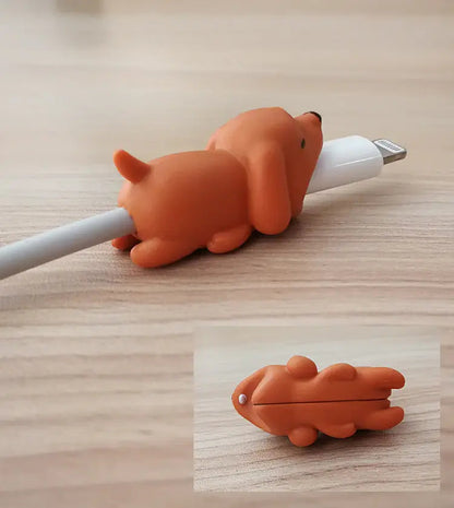 Cute animal bite cable protector