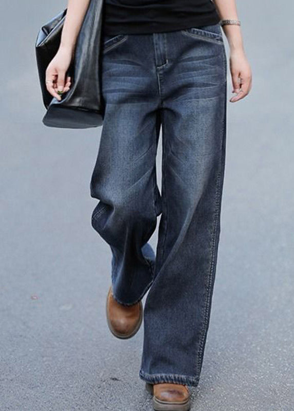 Women's Baggy Denim Trousers High Waist