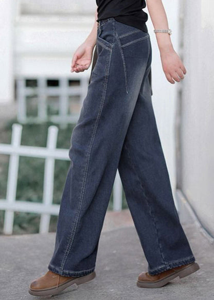 Women's Baggy Denim Trousers High Waist
