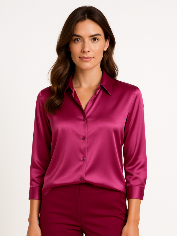 Dames Blouse Met Knopen