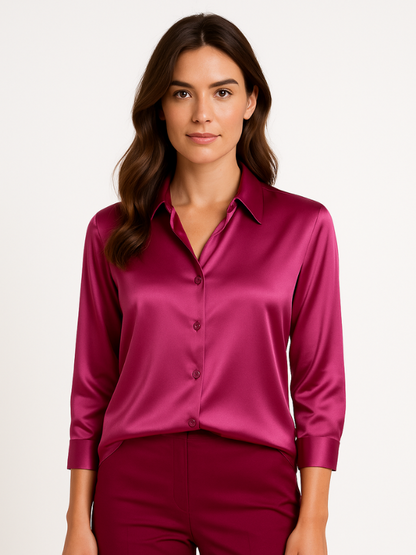 Dames Blouse Met Knopen