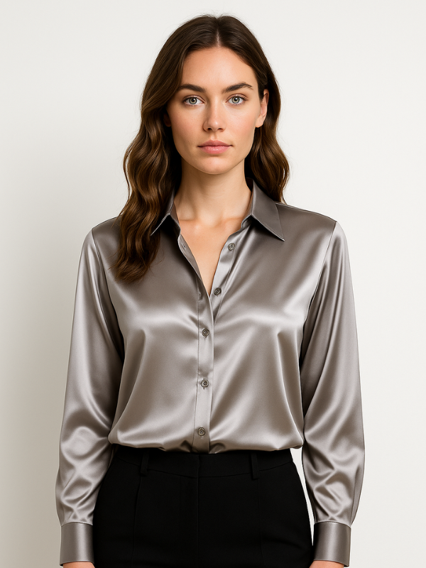 Dames Blouse Met Knopen