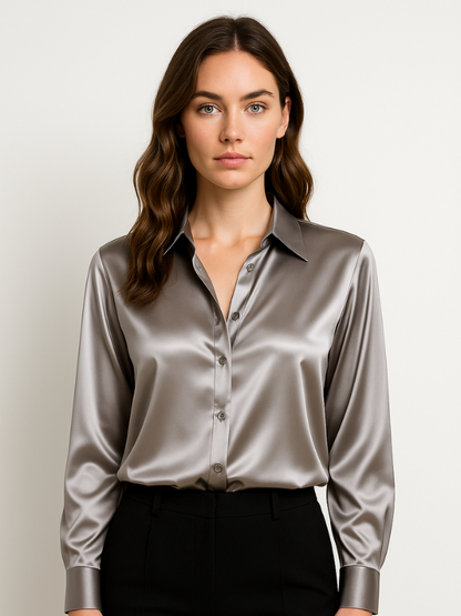 Dames Blouse Met Knopen
