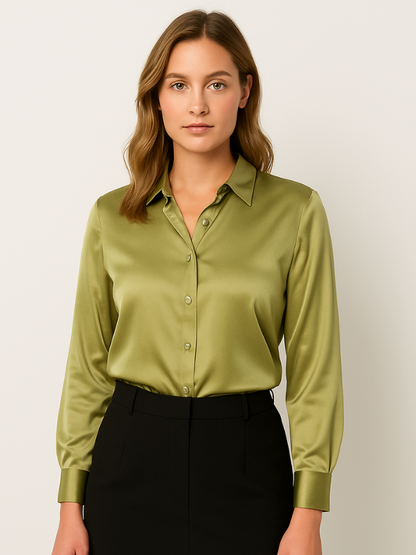 Dames Blouse Met Knopen