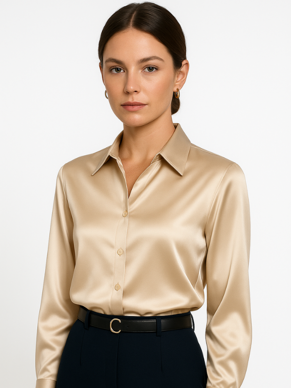 Dames Blouse Met Knopen