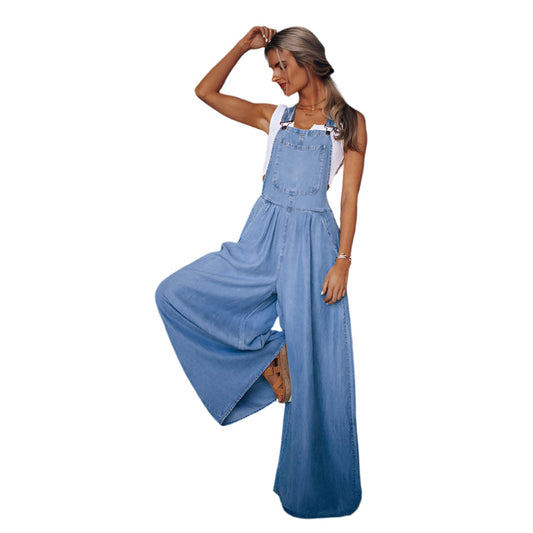 Women's Denim Jumpsuit Stylish Comfortable