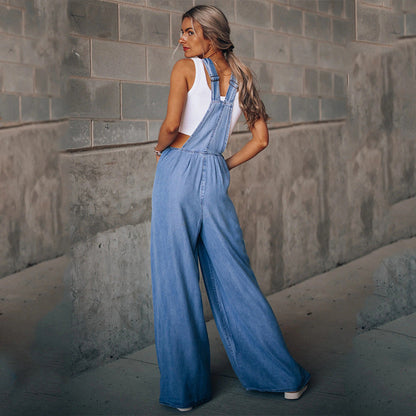 Women's Denim Jumpsuit Stylish Comfortable