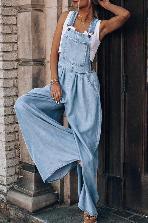 Women's Denim Jumpsuit Stylish Comfortable