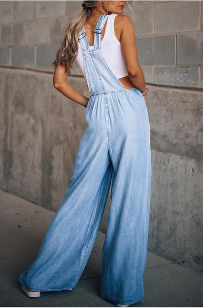 Women's Denim Jumpsuit Stylish Comfortable