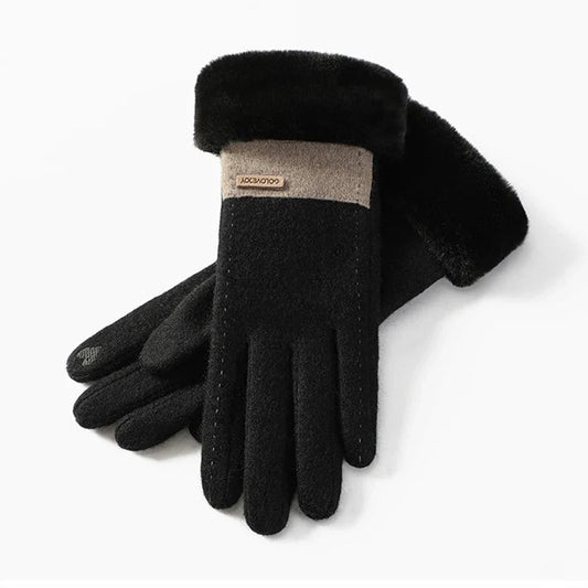 Ladies Gloves Plush Elastic Comfortable