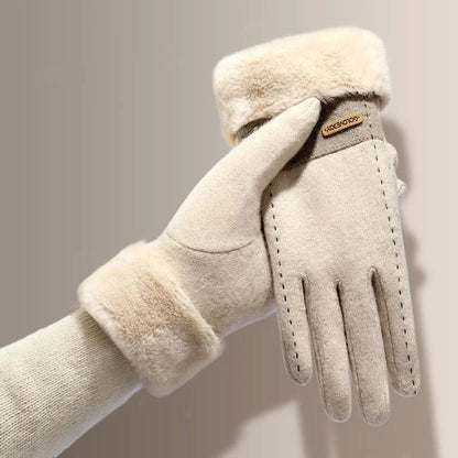 Ladies Gloves Plush Elastic Comfortable