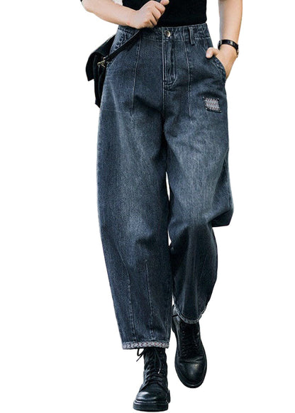 Women's Harem Pants High Waist with Pockets Casual Cotton Blend