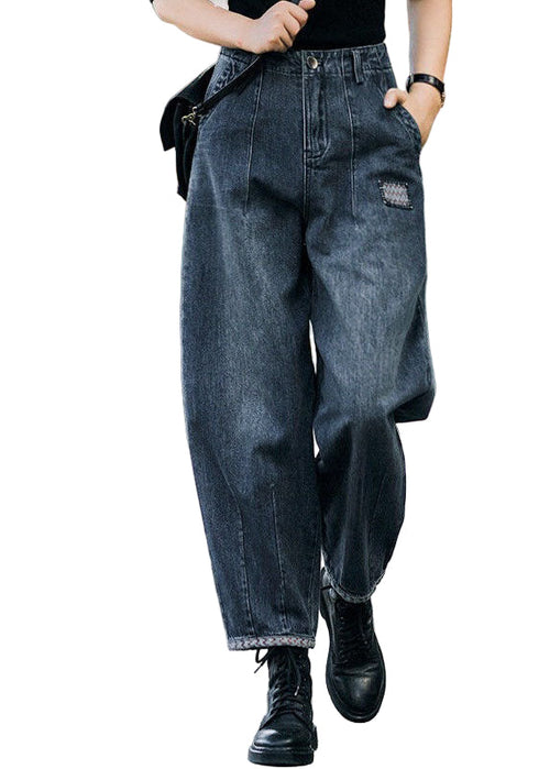 Women's Harem Pants High Waist with Pockets Casual Cotton Blend