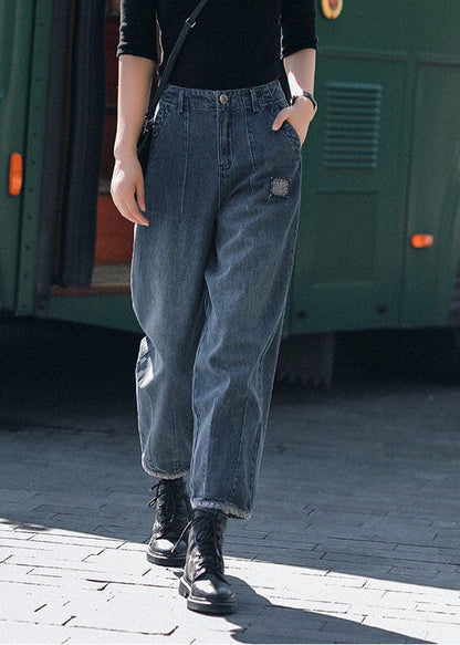 Women's Harem Pants High Waist with Pockets Casual Cotton Blend