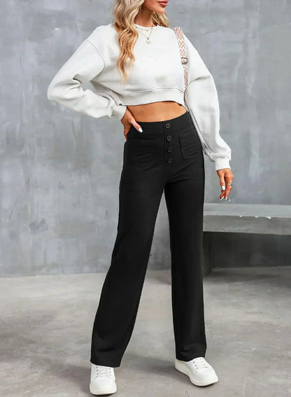 Women's High Waist Trousers Comfortable and Stylish