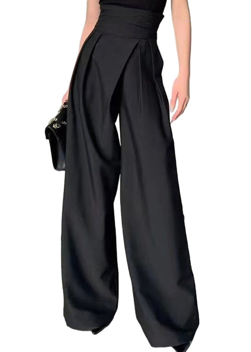 Women's High Waist Trousers with Wide Legs