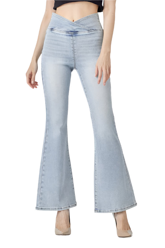 Women's High Waist Flared Jeans