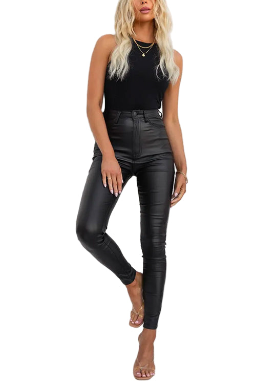 Women's High Waist Slim Fit Trousers