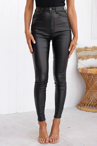 Women's High Waist Slim Fit Trousers