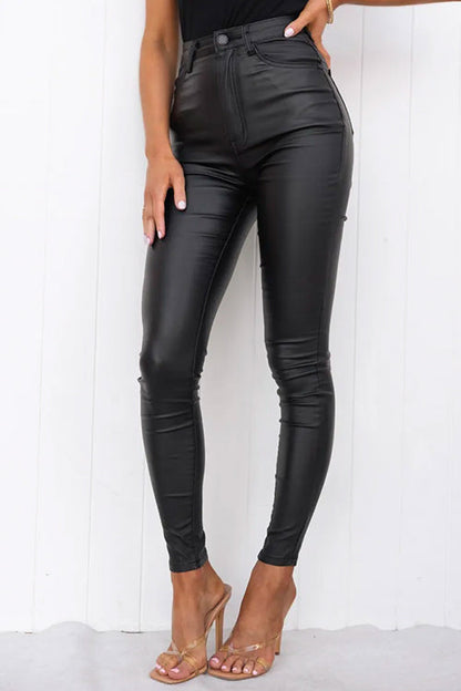 Women's High Waist Slim Fit Trousers